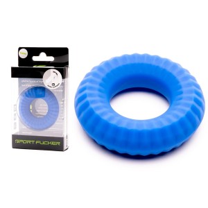 Cockring Ballstretcher Nitro Soft Silicone Bleu