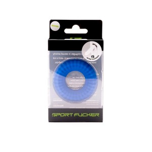 Nitro Soft Silikon Cockring Ballstretcher Blau