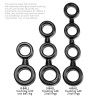 4-BALL Cockring Ballstretcher Black