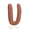U Shaped Double Dildo Tan 12.7 cm