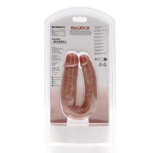 U Shaped Double Dildo Tan 12.7 cm
